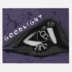 Poppy Playtime Monster CatNap Good Night Throw Blanket
