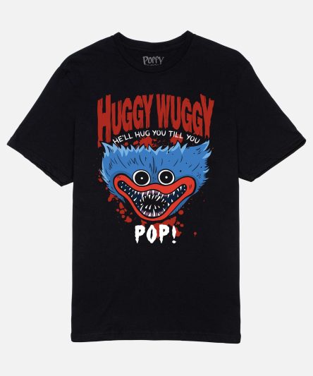 Poppy Playtime Huggy Wuggy "He'll Hug You Till You Pop!" Tee