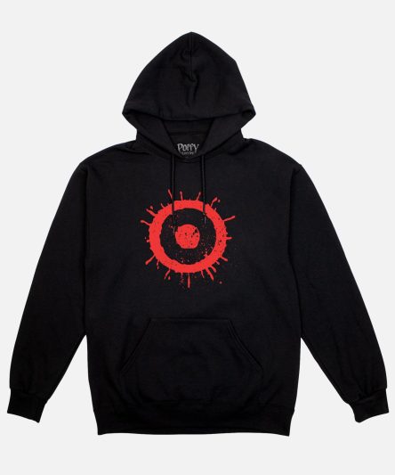 Poppy Playtime The Doctor All Over Eyes Black Drawstring Hoodie