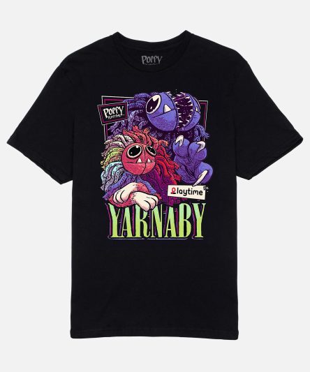 Poppy Playtime Yarnaby Lounging Portrait Black Tee